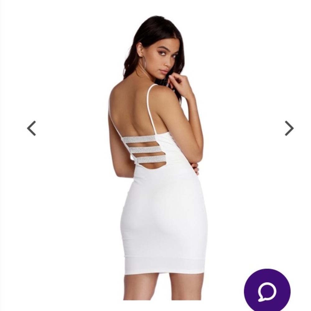 White rhinestone dress Windsor